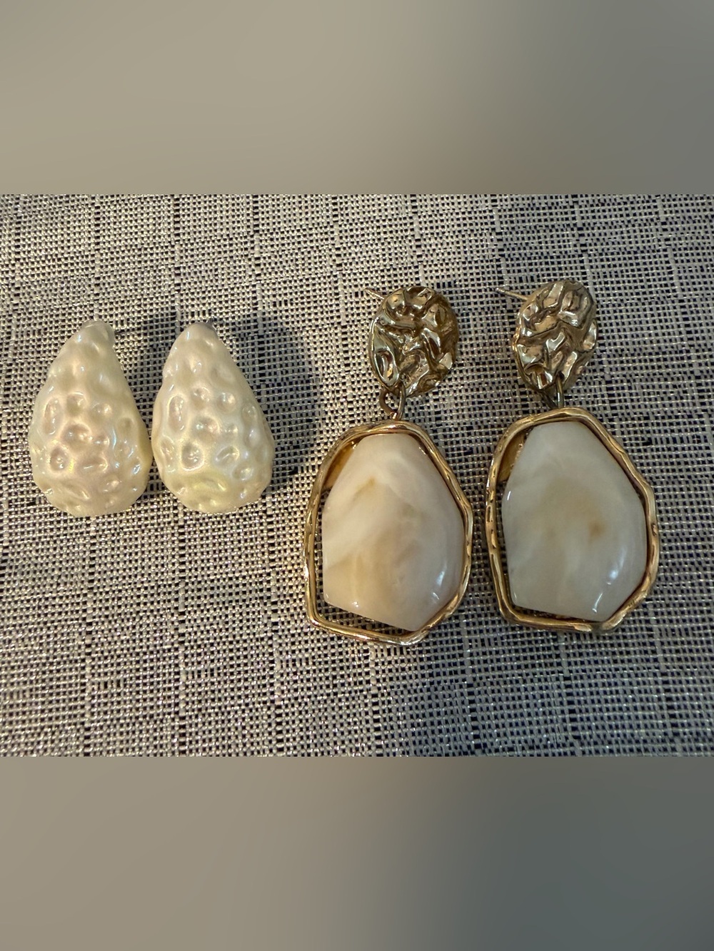 Two pair bohemian statement earrings